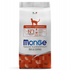 Сухой корм Monge Cat Daily Line Senior корм для пожилых кошек, из курицы Сухой корм Monge Cat Daily Line Senior корм для пожилых кошек, из курицы