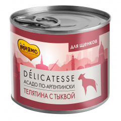 Влажный корм Мнямс Паштет из телятины с тыквой для щенков всех пород "Асадо по-аргентински" 200 г Влажный корм Мнямс Паштет из телятины с тыквой для щенков всех пород "Асадо по-аргентински" 200 г