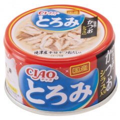 Влажный корм для кошек Inaba Ciao Toromi Куриное филе с тунцом кацуо и мальками ширасу в бульоне 80г Влажный корм для кошек Inaba Ciao Toromi Куриное филе с тунцом кацуо и мальками ширасу в бульоне 80г