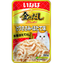 Влажный корм для кошек Inaba Kinnodashi Куриное филе со вкусом морского гребешка 60г Влажный корм для кошек Inaba Kinnodashi Куриное филе со вкусом морского гребешка 60г