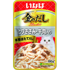 Влажный корм для кошек Inaba Kinnodashi Куриное филе с говядиной 60г Влажный корм для кошек Inaba Kinnodashi Куриное филе с говядиной 60г