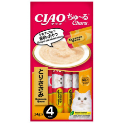  Лакомство-пюре для кошек Inaba Ciao Churu Куриное филе 14г*4шт