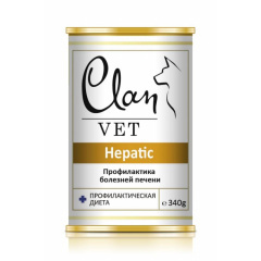 CLAN VET HEPATIC диет консервы для собак Профилактика болезней печени 340г CLAN VET HEPATIC диет консервы для собак Профилактика болезней печени 340г
