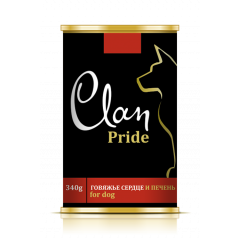 CLAN Pride консервы для собак Говяжье сердце и печень CLAN Pride консервы для собак Говяжье сердце и печень