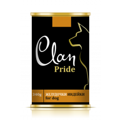 CLAN Pride консервы для собак Желудочки индейки 340г CLAN Pride консервы для собак Желудочки индейки 340г