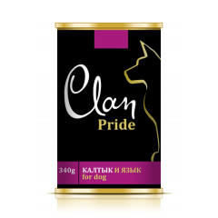 CLAN Pride консервы для собак Калтык и язык 340г CLAN Pride консервы для собак Калтык и язык 340г