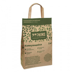 NAPKINS Напкинс Наполнитель комкующийся, 100% Натуральный, без пыли