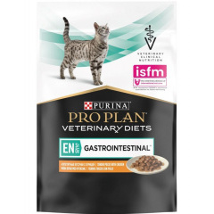 Purina Pro Plan EN GASTROINTESTINAL - Пурина паучи для кошек при лечении ЖКТ, кусочки в желе с курицей, 85 гр