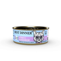 Best Dinner Exclusive Vet Profi Urinary Бест Диннер Вет Профи уринари консервы для кошек Утка с клюквой Best Dinner Exclusive Vet Profi Urinary Бест Диннер Вет Профи уринари консервы для кошек Утка с клюквой