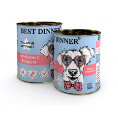 Best Dinner Exclusive Vet Profi Gastro Intestinal Бест Диннер Вет Профи гастроинтестинал консервы для собак Ягненок с сердцем 340 гр Best Dinner Exclusive Vet Profi Gastro Intestinal Бест Диннер Вет Профи гастроинтестинал консервы для собак Ягненок с сердцем 340 гр