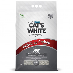 Cats White Кэтс Вайт Activated Carbon Наполнитель с активированным углем 10л Cats White Кэтс Вайт Activated Carbon Наполнитель с активированным углем 10л
