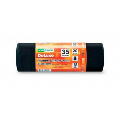 Мирпак Мешки для мусора с завязками 35л, 50х60 см, 20 шт 