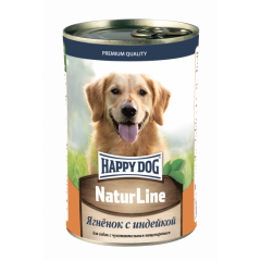 HAPPY DOG - Хеппи Дог Консервы для собак с ягненком и индейкой 410 гр HAPPY DOG - Хеппи Дог Консервы для собак с ягненком и индейкой 410 гр