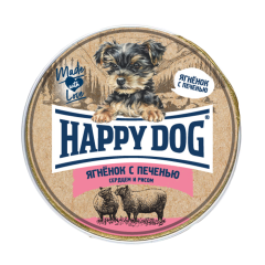 HAPPY DOG - Хеппи Дог Консервы паштет для собак с ягненком, печенью, сердцем и рисом 125 гр HAPPY DOG - Хеппи Дог Консервы паштет для собак с ягненком, печенью, сердцем и рисом 125 гр