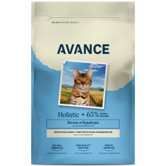AVANCE holistic Эванс холистик полнорационный сухой корм для взрослых кошек с чувствительным пищеварением с лососем и бурым рисом AVANCE holistic Эванс холистик полнорационный сухой корм для взрослых кошек с чувствительным пищеварением с лососем и бурым рисом