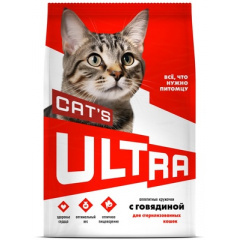 ULTRA Ультра сухой корм для стерилизованных кошек аппетитные кружочки с говядиной ULTRA Ультра сухой корм для стерилизованных кошек аппетитные кружочки с говядиной