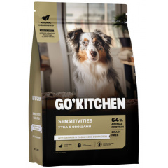 GO'KITCHEN Гоу Китчен полнорационный беззерновой сухой корм для щенков и собак всех возрастов для чувствительного пищеварения с уткой GO'KITCHEN Гоу Китчен полнорационный беззерновой сухой корм для щенков и собак всех возрастов для чувствительного пищеварения с уткой