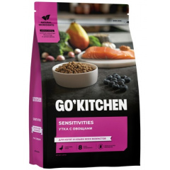 GO'KITCHEN Гоу Китчен беззерновой сухой корм для котят и кошек с чувствительным пищеварением, со свежей уткой GO'KITCHEN Гоу Китчен беззерновой сухой корм для котят и кошек с чувствительным пищеварением, со свежей уткой