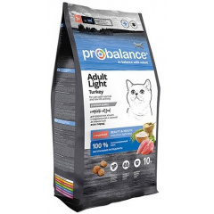 Probalance Adult Light Turkey Пробаланс корм для взрослых кошек с нормальной и низкой активностью с индейкой 8 кг Probalance Adult Light Turkey Пробаланс корм для взрослых кошек с нормальной и низкой активностью с индейкой 8 кг
