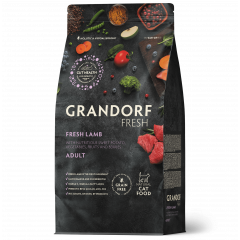 GRANDORF FRESH Грандорф Фрэш корм для взрослых кошек свежее мясо ягненка с бататом
