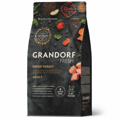 GRANDORF FRESH Грандорф Фрэш корм для взрослых кошек свежее мясо индейки с бататом