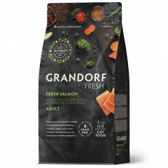 GRANDORF FRESH Грандорф Фрэш корм для взрослых кошек свежее филе лосося с бататом