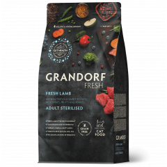 GRANDORF FRESH Грандорф Фрэш корм для стерилизованных кошек свежее мясо ягненка с бататом