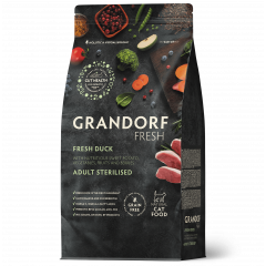 GRANDORF FRESH Грандорф Фрэш корм для стерилизованных кошек свежее мясо утки с бататом
