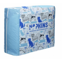 NAPKINS Напкинс гелевые пелёнки для собак 60х60, 30 шт