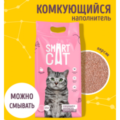 Smart Cat Смарт кэт комкующийся наполнитель Тофу дробленый: персик, 2,5 кг Smart Cat Смарт кэт комкующийся наполнитель Тофу дробленый: персик, 2,5 кг