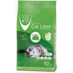 Van Cat Комкующийся наполнитель без пыли с ароматом Алоэ вера , пакет (Aloe Vera), 10 кг Van Cat Комкующийся наполнитель без пыли с ароматом Алоэ вера , пакет (Aloe Vera), 10 кг