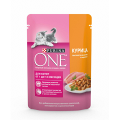 Приют Ржевка. Purina ONE паучи с курицей и морковью для котят