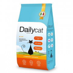 Dailycat для стерилизованных кошек с индейкой и кроликом