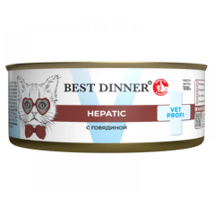 Best Dinner Vet Profi Hepatic Бест Диннер Вет Профи Гепатик консервы со вкусом говядины, 100 гр Best Dinner Vet Profi Hepatic Бест Диннер Вет Профи Гепатик консервы со вкусом говядины, 100 гр