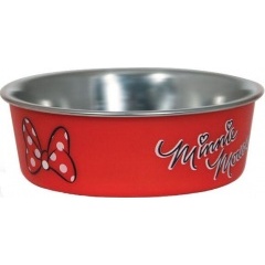 WD3003 TRIOL Disney Миска Minnie нержавеющая сталь и красный пластик, на резиновом основании 250мл WD3003 TRIOL Disney Миска Minnie нержавеющая сталь и красный пластик, на резиновом основании 250мл