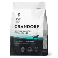 Grandorf VET Gastrointestinal Low Fat Полнорационный диетический сухой корм для собак, способствующий регуляции метаболизма липидов при гиперлипидемии. Grandorf VET Gastrointestinal Low Fat Полнорационный диетический сухой корм для собак, способствующий регуляции метаболизма липидов при гиперлипидемии.