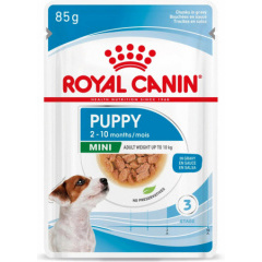 Royal Canin MINI PUPPY Мелкие кусочки в соусе для щенков в возрасте от 2 до 10 месяцев Royal Canin MINI PUPPY Мелкие кусочки в соусе для щенков в возрасте от 2 до 10 месяцев