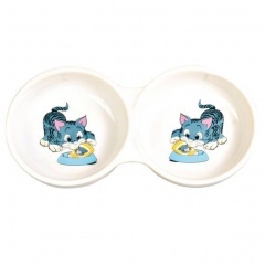 4014 TRIXIE Миска для кошки двойная 11 см керамическая 4014 TRIXIE Миска для кошки двойная 11 см керамическая
